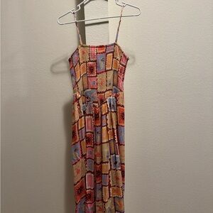 Colorful Patchwork Maxi Dress